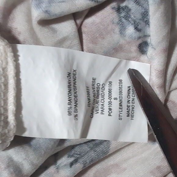 Rewind Floral Off Shoulder Mini Dress Women Smocked Top Bell Sleeve Summer Small - Picture 5 of 5